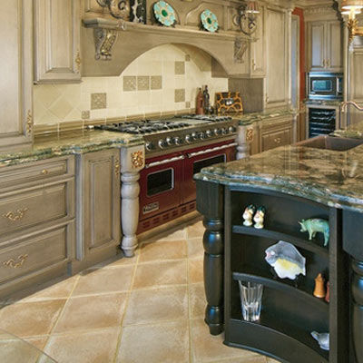 Granite Tile Kitchen Floor