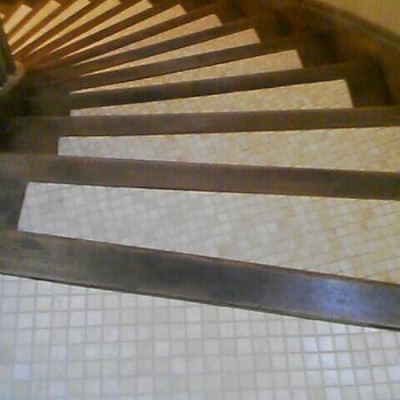 Marble mosaic stairs
