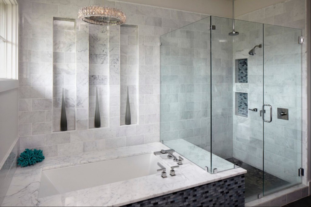 Latest Bathroom Tile Trends At Your, Glass Tile Bathroom Wall Ideas