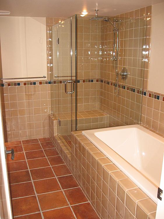 Design Inspiration Flooring, Orange Floor Tiles Bathroom