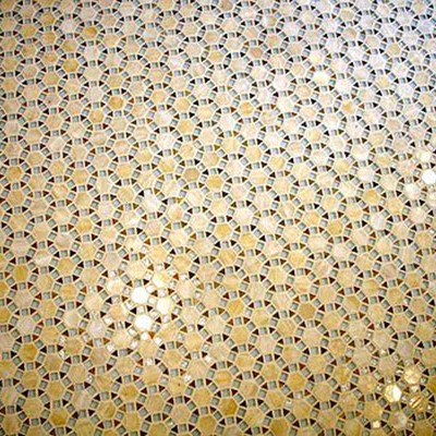 Onyx mosaic bathroom floor