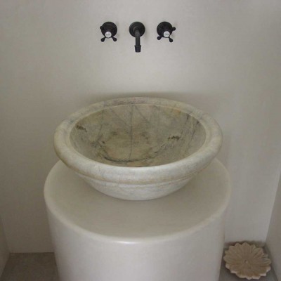 Stone sink bathroom
