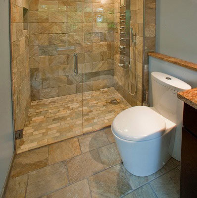 Shower Floor Tile Walk In, Cost Of Tile Shower Floor